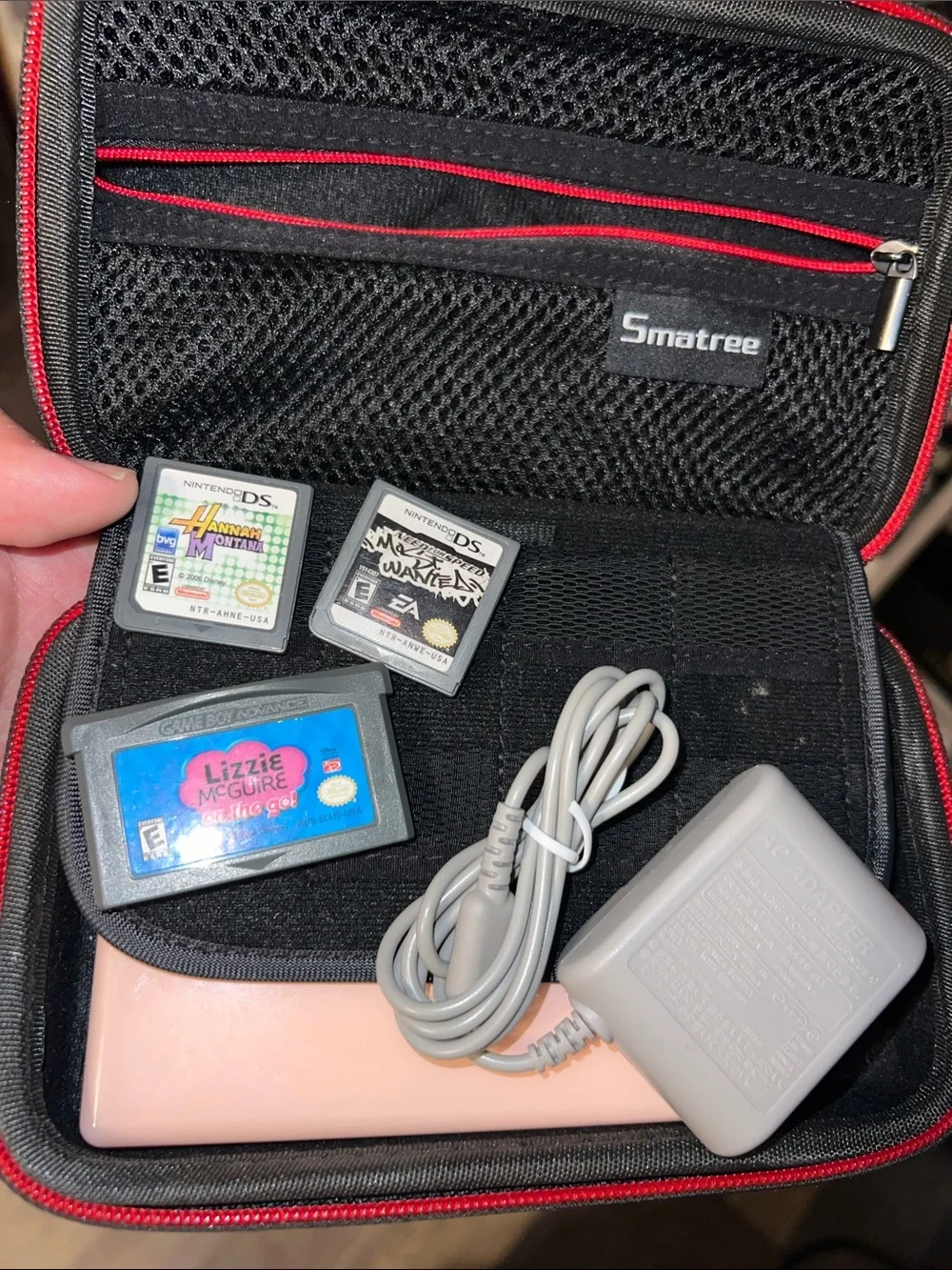 Nintendo DS Lite Light Pink Console bundle